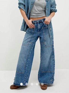 Free People We The Free CRVY Outlaw Wide-Leg Jeans